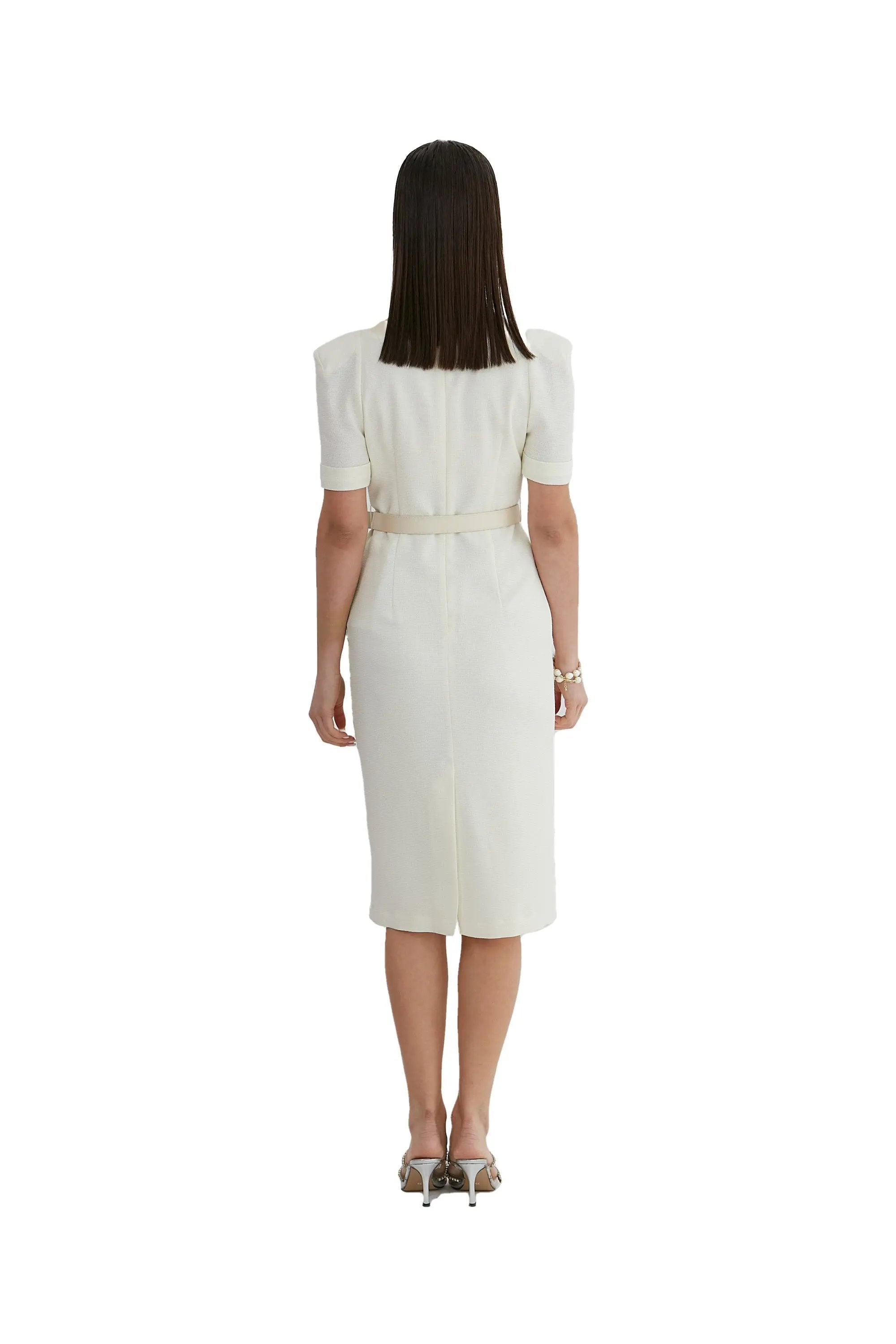 Women’s Summer Noble High  knee-length with a fitted Dress ULA